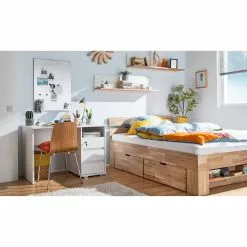 Mørteens Wandboard Lindholm - Eiche teilmassiv - Matt Weiß -Buromobel Verkaufe 1000008001 180703 12583402 MOOD GALLERYIMAGES P000000001000008001 mood