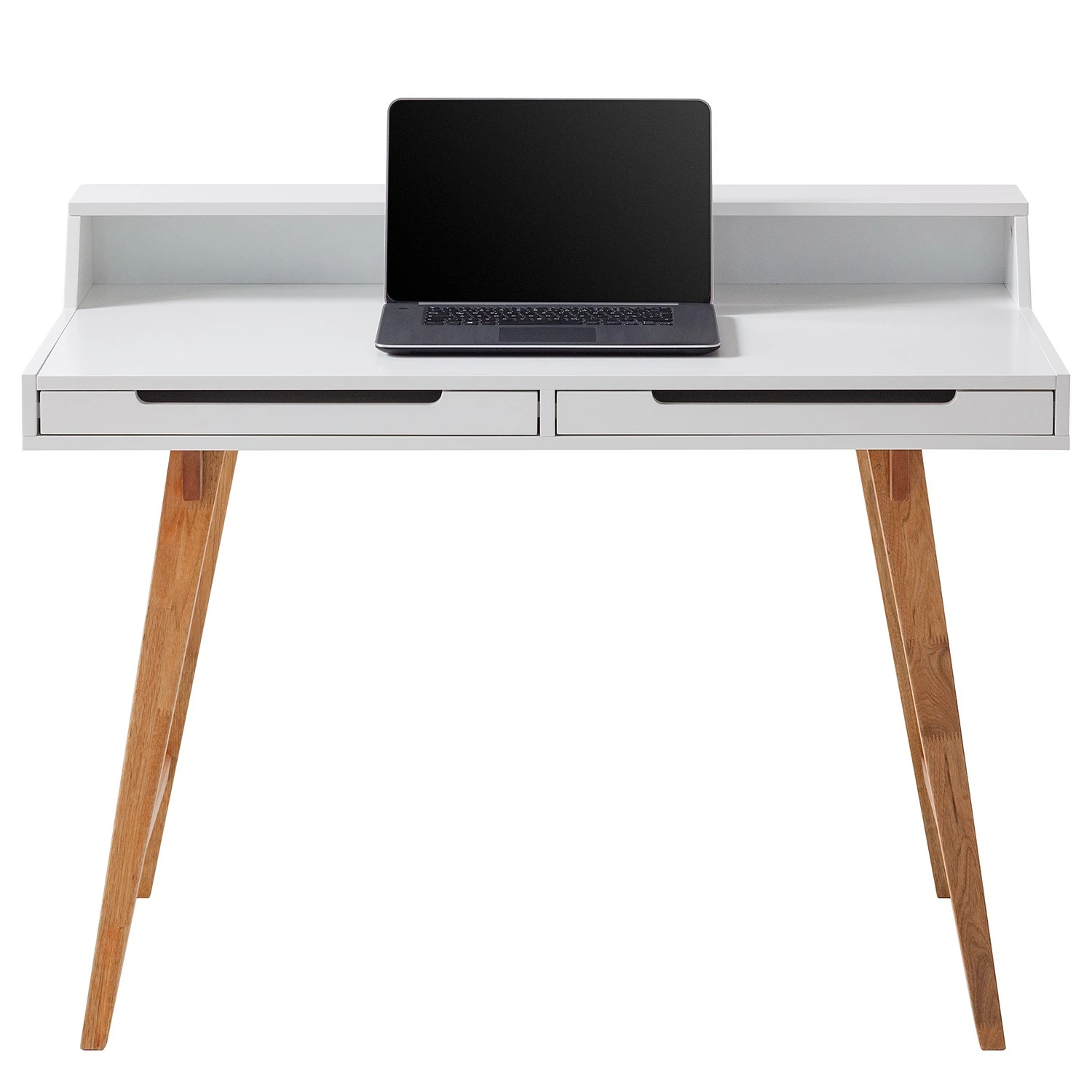 Mørteens Schreibtisch Birkum - Trompetenbaum teilmassiv - Weiß / Trompetenbaum 8 Mørteens Schreibtisch Birkum - Trompetenbaum teilmassiv - Weiß / Trompetenbaum – Bild 6