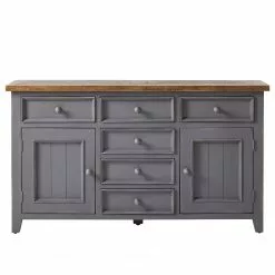 Maison Belfort Sideboard Balignton I - Kiefer massiv - Grau -Buromobel Verkaufe 1000027368 200928 14081200003 DETAILS P000000001000027368