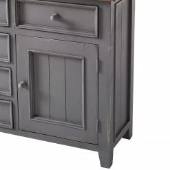 Maison Belfort Sideboard Balignton I - Kiefer massiv - Grau -Buromobel Verkaufe 1000027368 200928 14081600006 DETAILS P000000001000027368