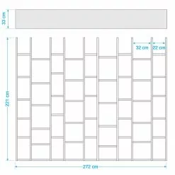 Loftscape Bücherregal Emporior II - Eiche Sonoma Dekor - Breite: 272 cm -Buromobel Verkaufe 1000036724 190621 12570200033 GALLERYIMAGES P000000001000036724