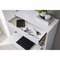 Jahnke Sekretär MC 120 - Hochglanz Weiß -Buromobel Verkaufe 1000053275 200824 06280100007 DETAILS P000000001000053275