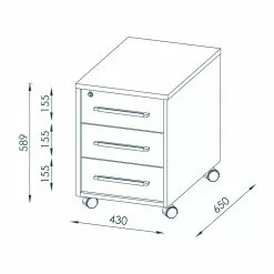 Rollcontainer Merit II - Alpinweiß / Hochglanz Weiß -Buromobel Verkaufe 1000057582 180824 09175908 GALLERYIMAGES P000000001000057582