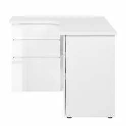 Maja Möbel Eck-Schreibtisch Samiera - Alpinweiß / Hochglanz Weiß -Buromobel Verkaufe 1000057600 201005 06185700003 DETAILS P000000001000057600