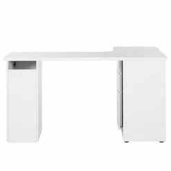 Maja Möbel Eck-Schreibtisch Samiera - Alpinweiß / Hochglanz Weiß -Buromobel Verkaufe 1000057600 201005 06185800004 DETAILS P000000001000057600