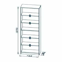 Maja Möbel Regal Mölln II - Eiche Sonoma Dekor -Buromobel Verkaufe 1000057743 180824 09175919 GALLERYIMAGES P000000001000057743