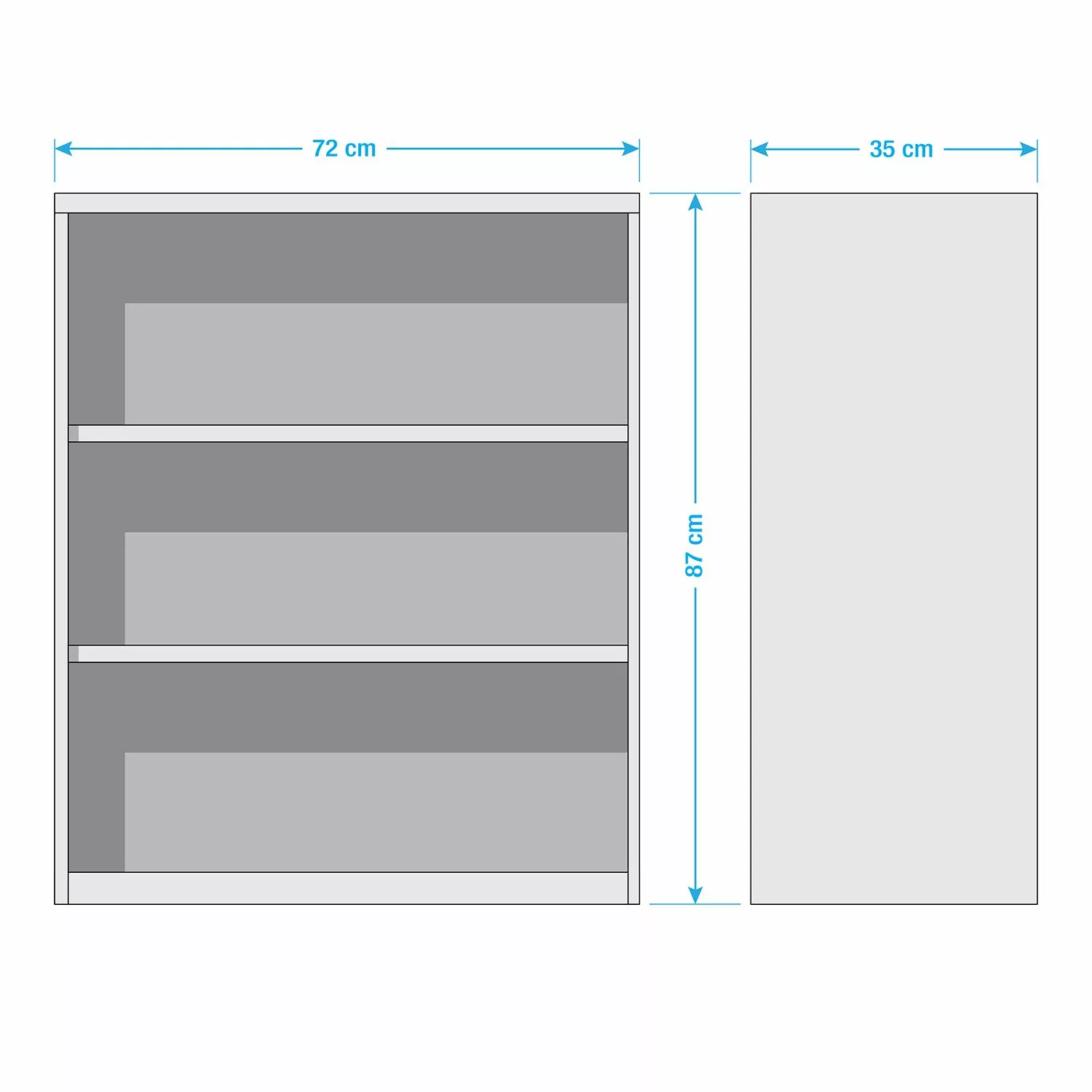 Maja Möbel Regal Fani II - Weiß 6 Maja Möbel Regal Fani II - Weiß – Bild 4