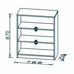 Maja Möbel Regal Fani II - Weiß 11 Maja Möbel Regal Fani II - Weiß -Buromobel Verkaufe 1000057763 180824 09175921 GALLERYIMAGES P000000001000057763