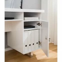 Fredriks Schreibtisch Paddington - Hochglanz Weiß -Buromobel Verkaufe 1000063605 201012 11154500021 DETAILS P000000001000063605