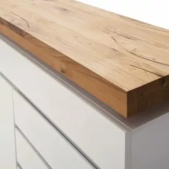 Fredriks Sideboard Roble I - Inkl. Beleuchtung - Eiche / Matt Weiß -Buromobel Verkaufe 1000064532 200811 13580700720 DETAILS P000000001000064532