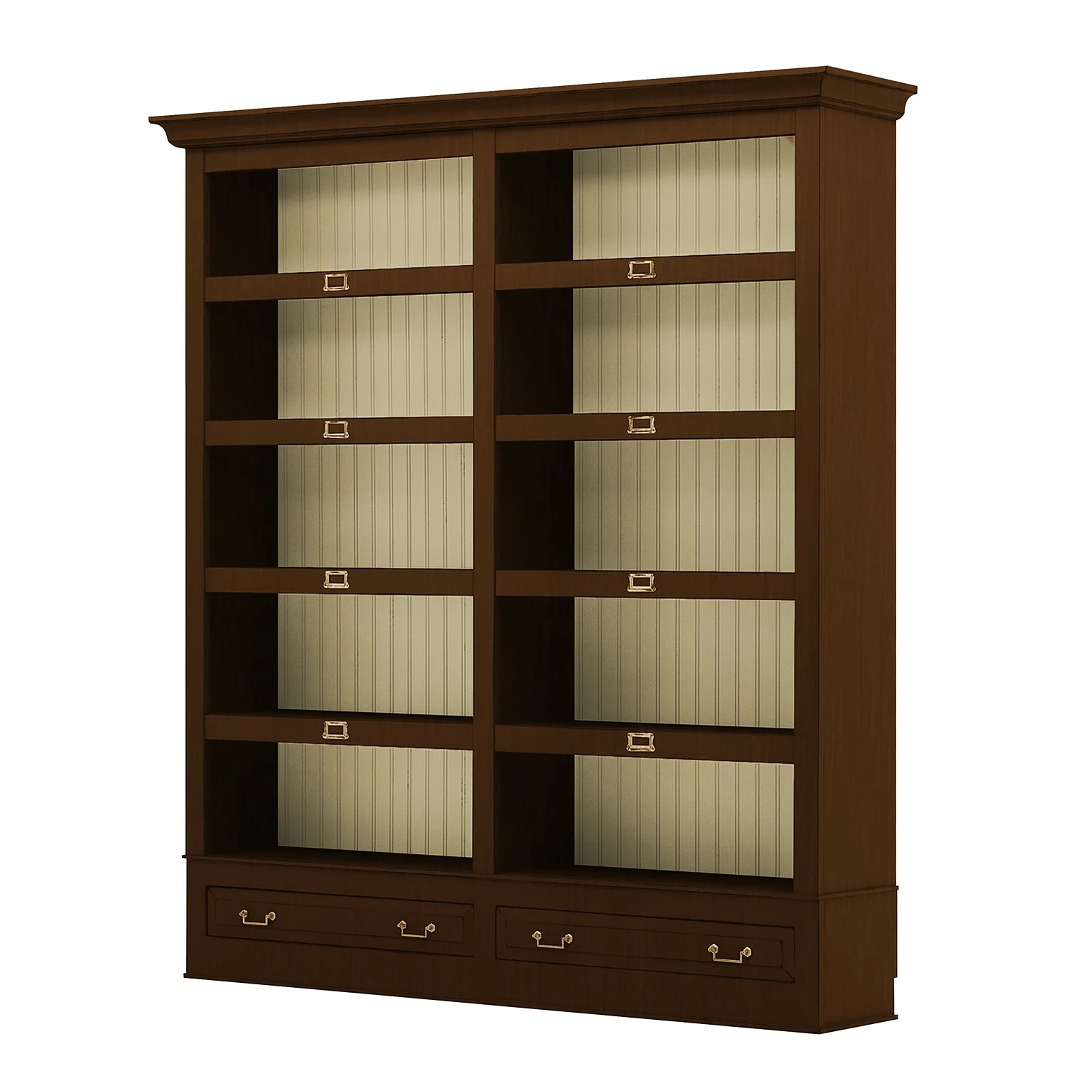 Maison Belfort Bücherregal Azjana I - Pinie Braun / Pinie Creme 3 Maison Belfort Bücherregal Azjana I - Pinie Braun / Pinie Creme