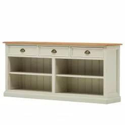 Ridgevalley Sideboard Sollerön II - Pinie Weiß / Pinie Honig / Messing