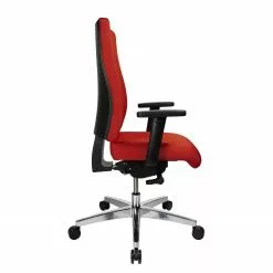 Topstar Bürodrehstuhl Profi Star 15 - Webstoff / Aluminium - Rot -Buromobel Verkaufe 1000096416 190208 08090500042 GALLERYIMAGES P000000001000096416