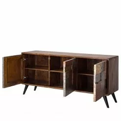 Wolf-Möbel Sideboard Orient - Akazie massiv / Metall - Mehrfarbig -Buromobel Verkaufe 1000114122 200512 14063300026 DETAILS P000000001000114122