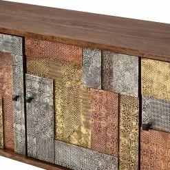 Wolf-Möbel Sideboard Orient - Akazie massiv / Metall - Mehrfarbig -Buromobel Verkaufe 1000114122 200512 14063400027 DETAILS P000000001000114122