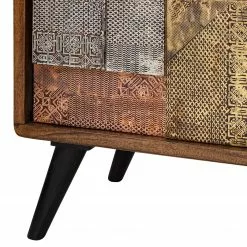 Wolf-Möbel Sideboard Orient - Akazie massiv / Metall - Mehrfarbig -Buromobel Verkaufe 1000114122 200512 14063600029 DETAILS P000000001000114122