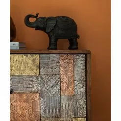 Wolf-Möbel Sideboard Orient - Akazie massiv / Metall - Mehrfarbig -Buromobel Verkaufe 1000114122 200630 10585100012 DETAILS P000000001000114122