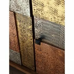 Wolf-Möbel Sideboard Orient - Akazie massiv / Metall - Mehrfarbig -Buromobel Verkaufe 1000114122 200630 10585300016 DETAILS P000000001000114122