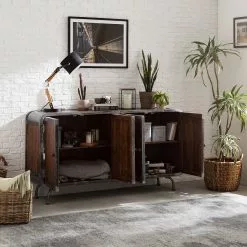 Ars manufacti Sideboard Wharton II - Akazie teilmassiv / Stahl -Buromobel Verkaufe 1000114890 200402 18281600105 MOOD DETAILS P000000001000114890 mood