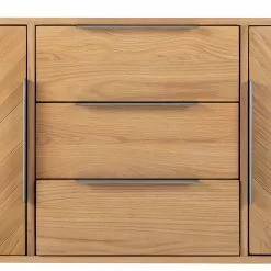 Ars manufacti Sideboard Dharai - Echtholzfurnier / Metall - Eiche / Silber -Buromobel Verkaufe 1000117155 180702 13320604 GALLERYIMAGES P000000001000117155