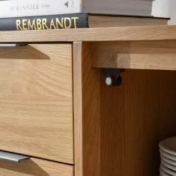 Ars manufacti Sideboard Dharai - Echtholzfurnier / Metall - Eiche / Silber -Buromobel Verkaufe 1000117155 180827 07154705 GALLERYIMAGES P000000001000117155