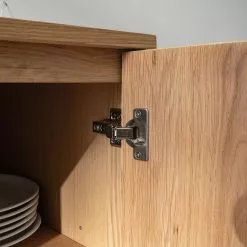 Ars manufacti Sideboard Dharai - Echtholzfurnier / Metall - Eiche / Silber -Buromobel Verkaufe 1000117155 180827 07154706 GALLERYIMAGES P000000001000117155