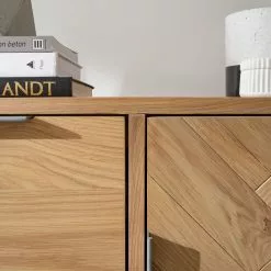 Ars manufacti Sideboard Dharai - Echtholzfurnier / Metall - Eiche / Silber -Buromobel Verkaufe 1000117155 180827 07154707 GALLERYIMAGES P000000001000117155