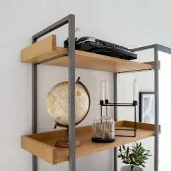 Ars manufacti Bücherregal Dharai I - Echtholzfurnier / Metall - Eiche / Silber 23 Ars manufacti Bücherregal Dharai I - Echtholzfurnier / Metall - Eiche / Silber -Buromobel Verkaufe 1000117164 180827 07154920 GALLERYIMAGES P000000001000117164