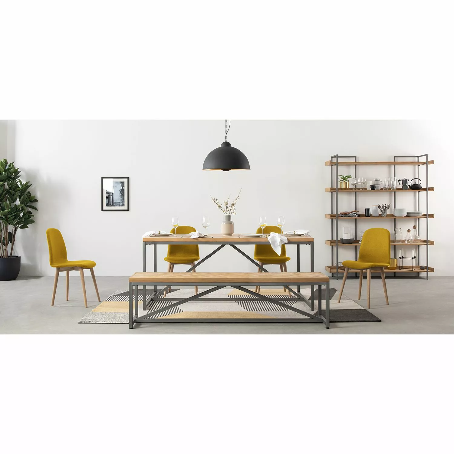 Ars manufacti Bücherregal Dharai I - Echtholzfurnier / Metall - Eiche / Silber 5 Ars manufacti Bücherregal Dharai I - Echtholzfurnier / Metall - Eiche / Silber – Bild 3