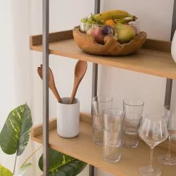 Ars manufacti Bücherregal Dharai II - Echtholzfurnier / Metall - Eiche / Silber -Buromobel Verkaufe 1000117167 180912 12435808 GALLERYIMAGES P000000001000117167