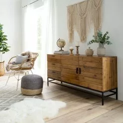 Ars manufacti Sideboard Grasby - Altholz Pinie / Metall - Pinie Dunkel / Schwarz -Buromobel Verkaufe 1000117185 180911 09581011 MOOD GALLERYIMAGES P000000001000117185 mood