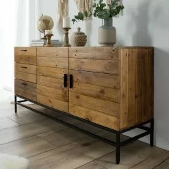 Ars manufacti Sideboard Grasby - Altholz Pinie / Metall - Pinie Dunkel / Schwarz -Buromobel Verkaufe 1000117185 180911 09581114 MOOD GALLERYIMAGES P000000001000117185 mood