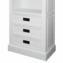 Maison Belfort Regal Nasinu - Paulownia teilmassiv - Weiß / Antik Grau -Buromobel Verkaufe 1000117551 210722 11224400071 DETAILS P000000001000117551