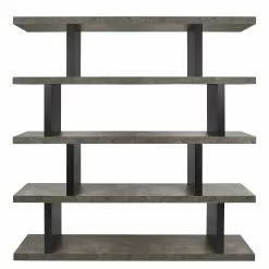 Temahome Regal Detroit - Beton Dekor / Schwarz - Höhe: 172 cm -Buromobel Verkaufe 1000119829 201016 13245200247 DETAILS P000000001000119829