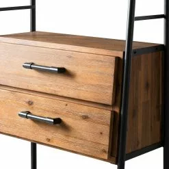 Ars manufacti Regal Atelier IV - Akazie massiv / Metall - Akazie Braun / Anthrazit -Buromobel Verkaufe 1000123167 180628 09471406 GALLERYIMAGES P000000001000123167