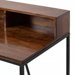 Ars manufacti Schreibtisch Woodson I - Akazie massiv / Eisen - Akazie Braun -Buromobel Verkaufe 1000123250 191112 10045700053 DETAILS P000000001000123250