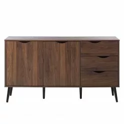 Mørteens Sideboard Gjora - Gummibaum teilmassiv - Walnuss -Buromobel Verkaufe 1000123698 190201 06504100011 GALLERYIMAGES P000000001000123698
