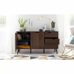 Mørteens Sideboard Gjora - Gummibaum teilmassiv - Walnuss -Buromobel Verkaufe 1000123698 190325 11253100013 MOOD GALLERYIMAGES P000000001000123698 mood