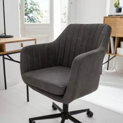 Mørteens Bürodrehstuhl Leedy - Kunstleder - Vintage Grau / Schwarz -Buromobel Verkaufe 1000123850 190130 10525000006 GALLERYIMAGES P000000001000123850