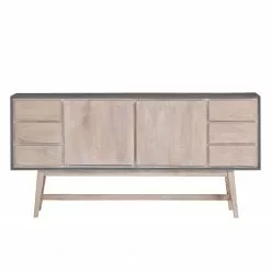 Norrwood Sideboard Karis - Mango massiv - Grau / Mango -Buromobel Verkaufe 1000124013 180803 14033078 GALLERYIMAGES P000000001000124013