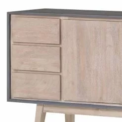 Norrwood Sideboard Karis - Mango massiv - Grau / Mango -Buromobel Verkaufe 1000124013 180803 14033080 GALLERYIMAGES P000000001000124013