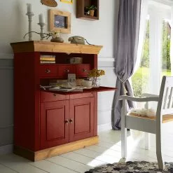 Maison Belfort Sekretär Bergen - Kiefer Rot / Kiefer Laugenfarbig -Buromobel Verkaufe 1000125642 211122 08323702175 MOOD DETAILS P000000001000125642 mood