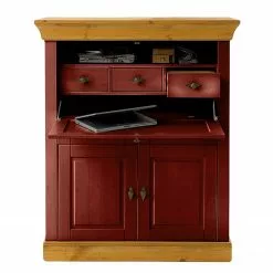 Maison Belfort Sekretär Bergen - Kiefer Rot / Kiefer Laugenfarbig -Buromobel Verkaufe 1000125642 211122 08323702195 DETAILS P000000001000125642