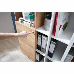 Germania Aktenschrank Lioni l - Eiche Navarra Dekor / Weiß -Buromobel Verkaufe 1000126191 180716 12473805 GALLERYIMAGES P000000001000126191