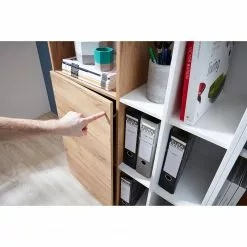 Germania Aktenschrank Lioni l - Eiche Navarra Dekor / Weiß -Buromobel Verkaufe 1000126191 180716 12473806 GALLERYIMAGES P000000001000126191