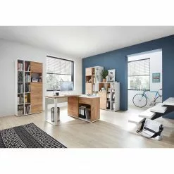 Germania Aktenschrank Lioni l - Eiche Navarra Dekor / Weiß -Buromobel Verkaufe 1000126191 181009 10480403 MOOD GALLERYIMAGES P000000001000126191 mood