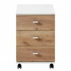 Germania Rollcontainer Lioni - Eiche Navarra Dekor / Weiß -Buromobel Verkaufe 1000126194 180716 12473811 GALLERYIMAGES P000000001000126194