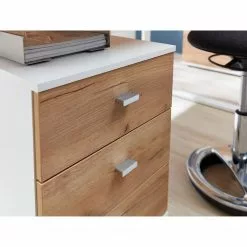 Germania Rollcontainer Lioni - Eiche Navarra Dekor / Weiß -Buromobel Verkaufe 1000126194 180716 12473813 GALLERYIMAGES P000000001000126194