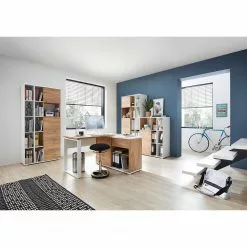 Germania Aktenschrank Lioni ll - Eiche Navarra Dekor / Weiß -Buromobel Verkaufe 1000126234 181009 10480510 MOOD GALLERYIMAGES P000000001000126234 mood