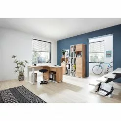 Germania Aktenschrank Lioni ll - Eiche Navarra Dekor / Weiß -Buromobel Verkaufe 1000126234 181009 10480512 MOOD GALLERYIMAGES P000000001000126234 mood